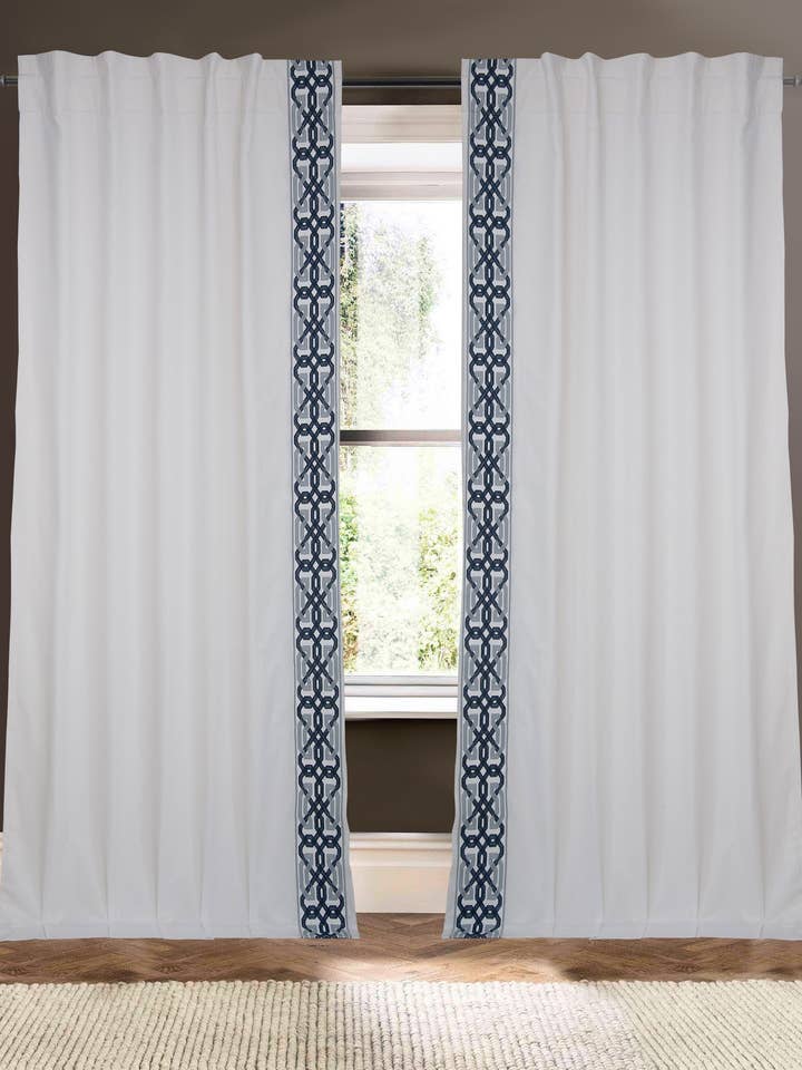 Imperial Weiß 108" Leinen-Baumwoll-Mischung Vorhang für den Großhandel von Creative Threads, Inc.