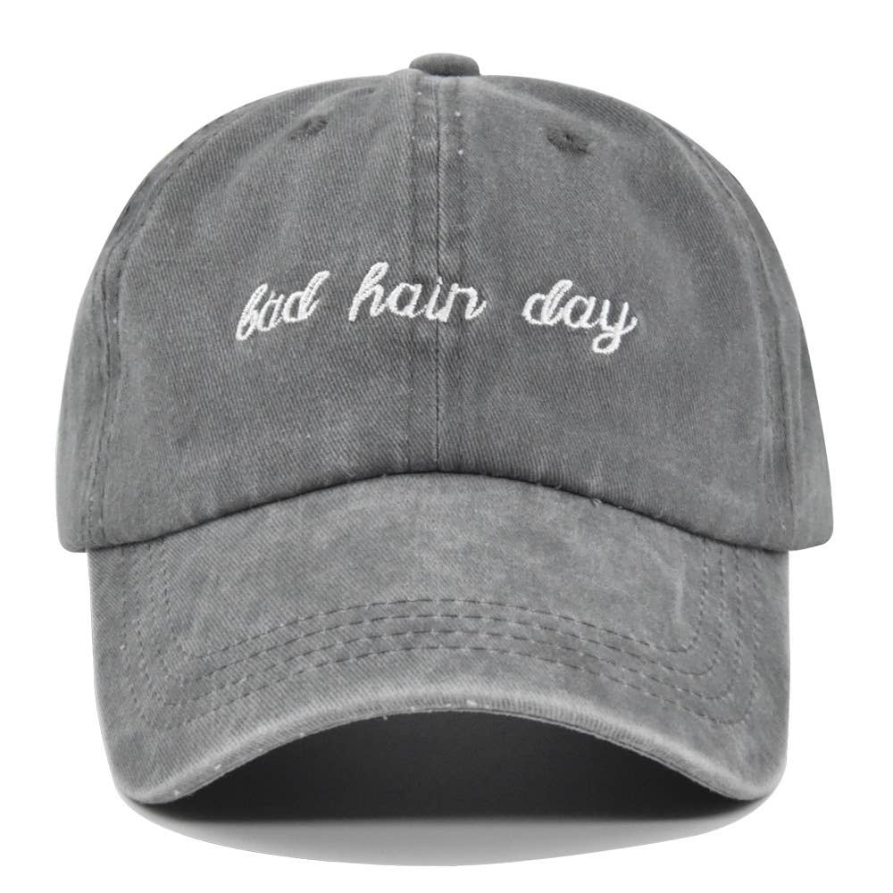 UNISHE – Großhandel Basecap – Damen – Bad Hair Day bestickte Baseballmütze ACC9118