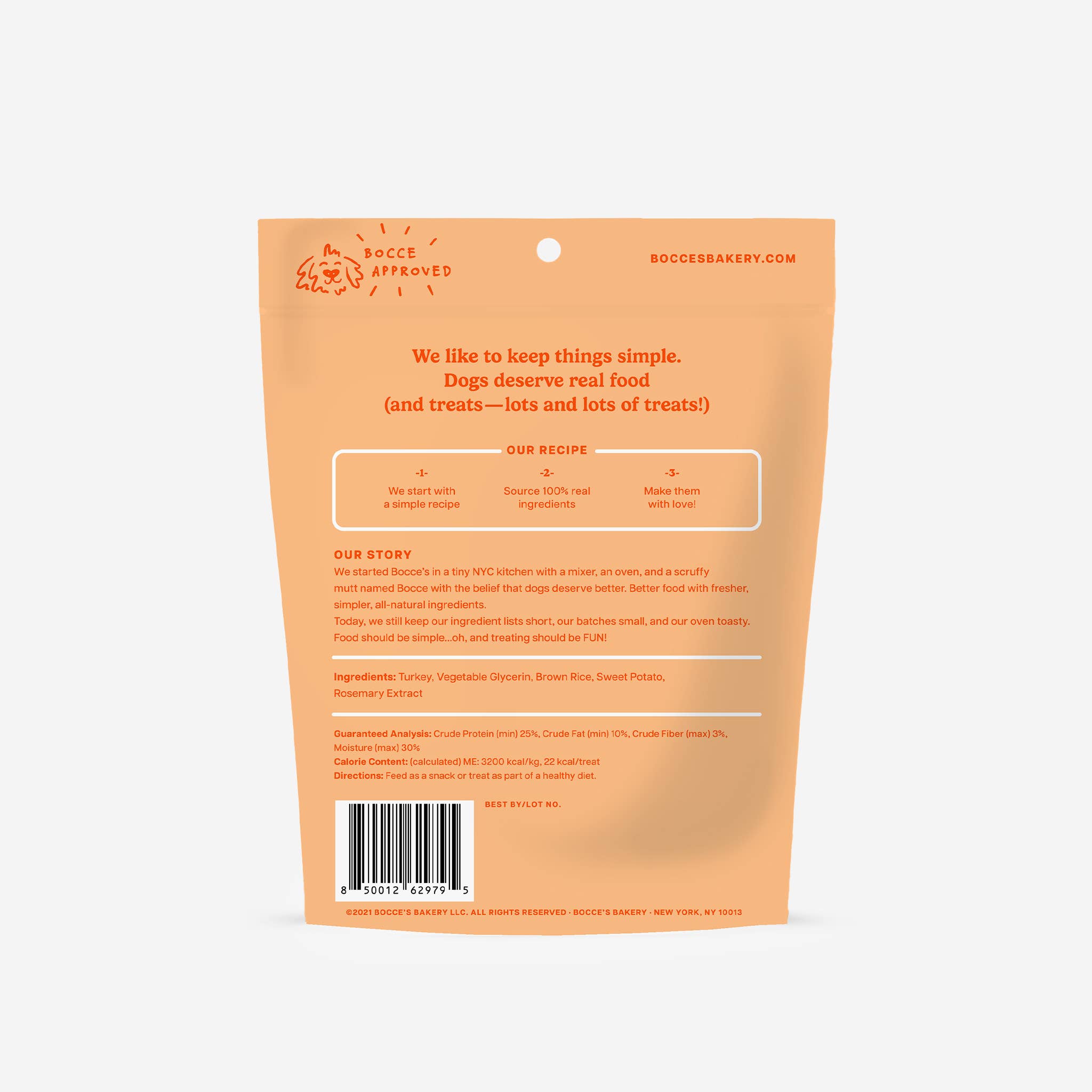 Bocce's Bakery - Wholesale Pet Treats - Dog - Grazers Turkey & Sweet Potato Jerky Sticks1