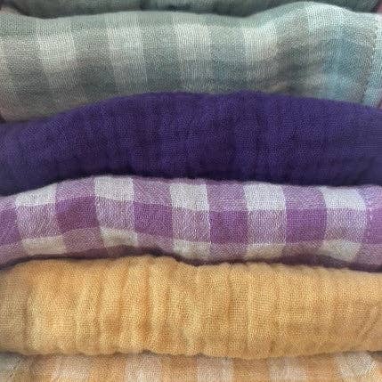 CHARMY - Wholesale Dinner & Cloth Napkin - Set of 6 cotton double gauze napkins, Petite Symphonie model, made in France