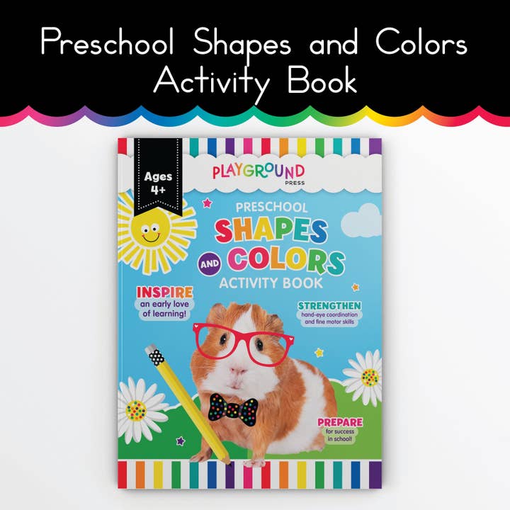 Livre d'activités sur les formes et les couleurs pour la maternelle pour la vente par Schoolgirl Style