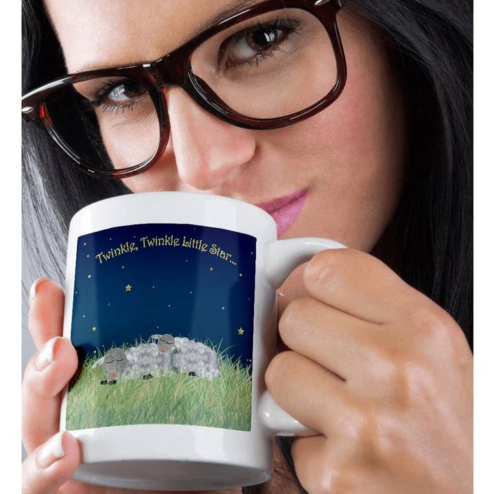 3dRose - Wholesale Coffee mug - 3dRose, Twinkle Twinkle Little Star - Sleeping Sheep Under the Stars, Mug8