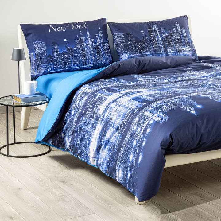 Compleet Dekbedovertrek van Katoen New York Reisdromen Fotografie voor wholesale door caleffi spa