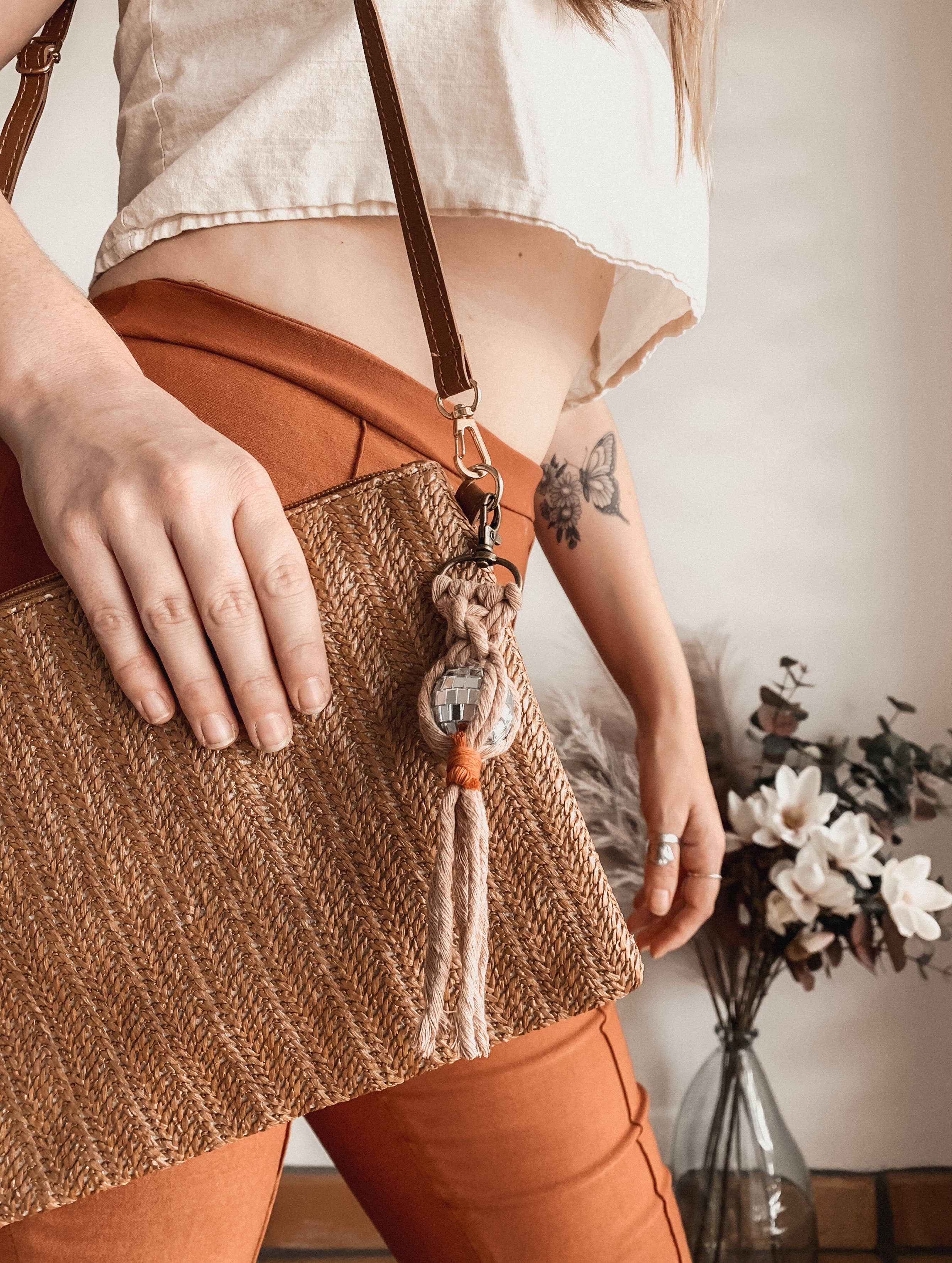 Offhand Fibers - Vendita all'ingrosso Portachiavi - Donna - Portachiavi Mini Palla da Discoteca - Regali Retrò5