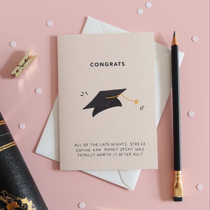 Funny Graduation Greeting Card | Congratulations Card for wholesale by Stay Soft Co