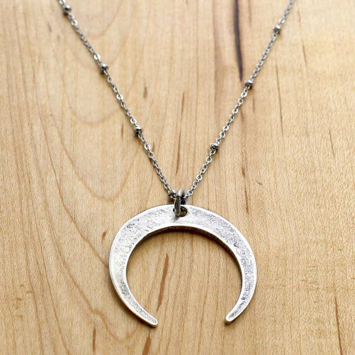 Moon Long Layered Necklace for wholesale by Daphne Lorna