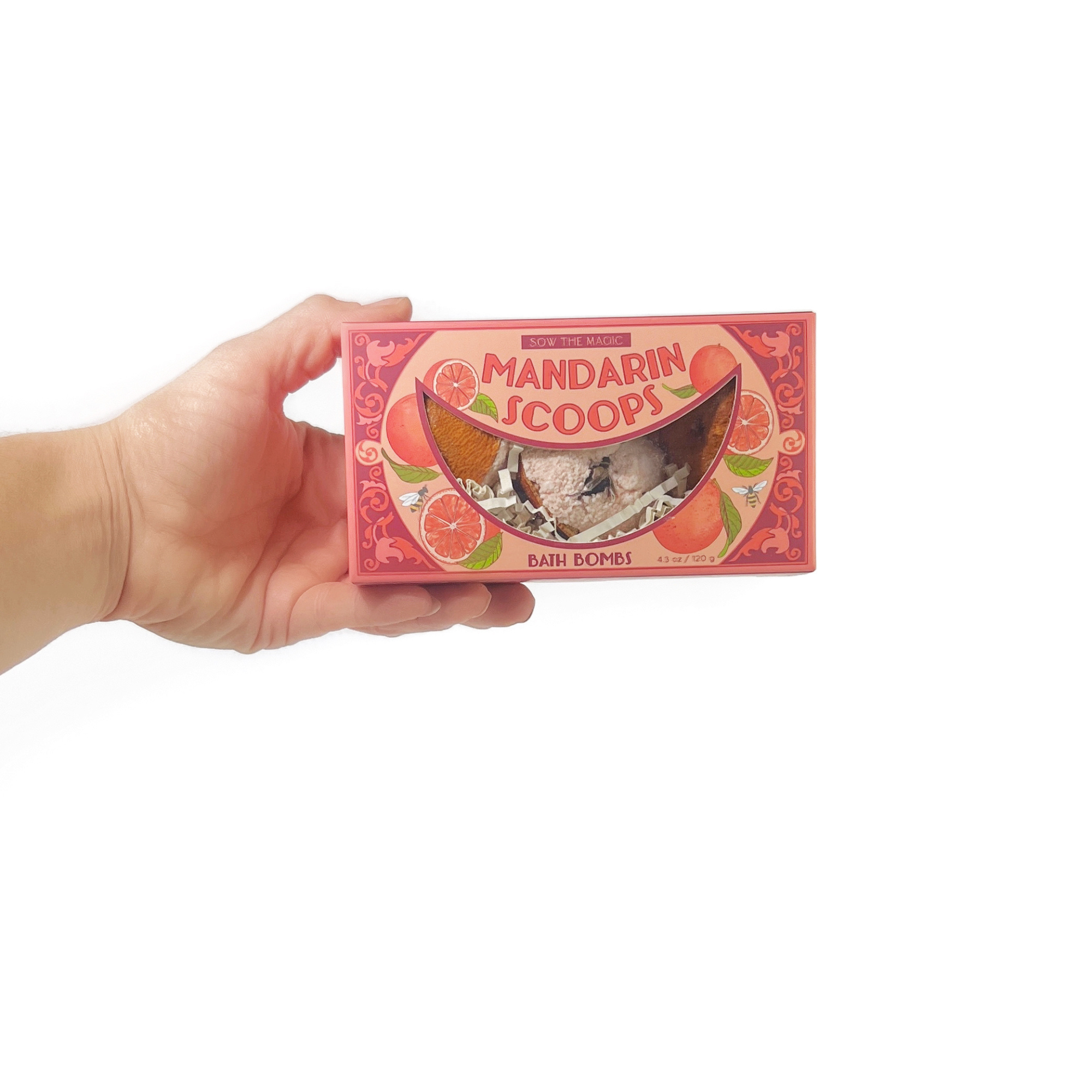 Sow the Magic - Wholesale Bath bomb/fizz - Mandarin Scoops Bath Bomb Gift Set made with Botanicals + Fruit4