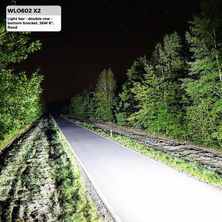 S&U FairTrade UG - Wholesale Light bulb/puck - Lightbar - Double Row - Bottom Bracket 36W 6" Flood2