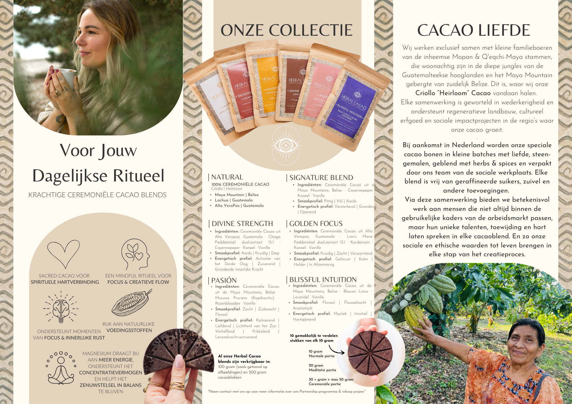 Herbal Cacao - Wholesale Cookbooks & Food - Herbal Cacao Brochure (50x)2
