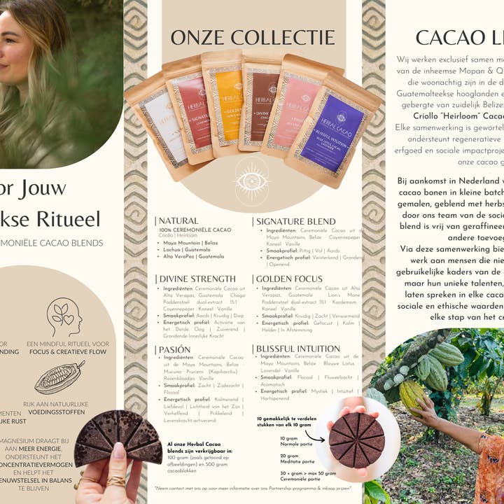 Herbal Cacao - Wholesale Cookbooks & Food - Herbal Cacao Brochure (50x)2