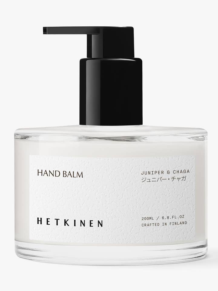 Juniper & Chaga Hand Balm 200ml for wholesale by Hetkinen