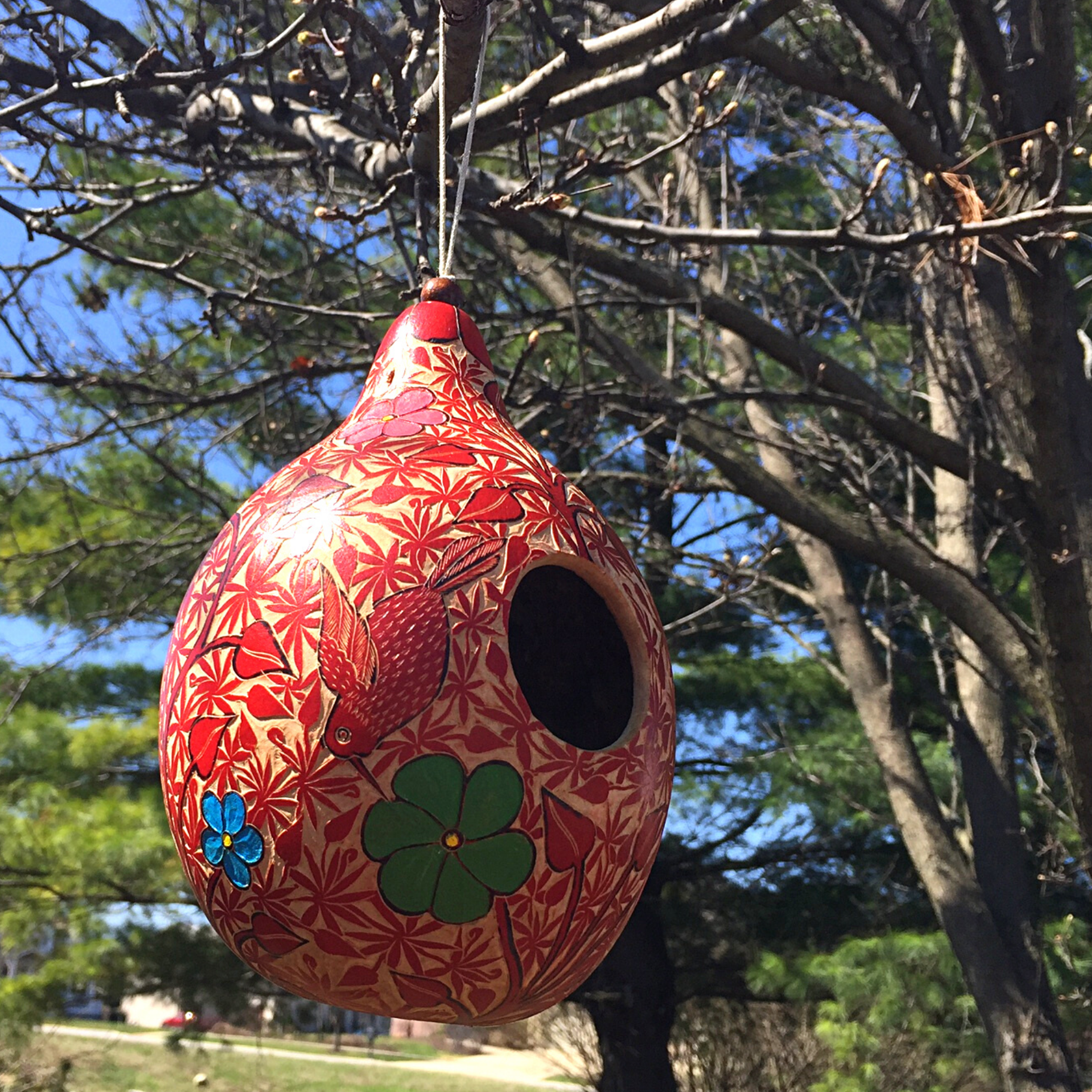 Blossom Inspirations - Wholesale Bird House - Forest Birdhouse Gourd6