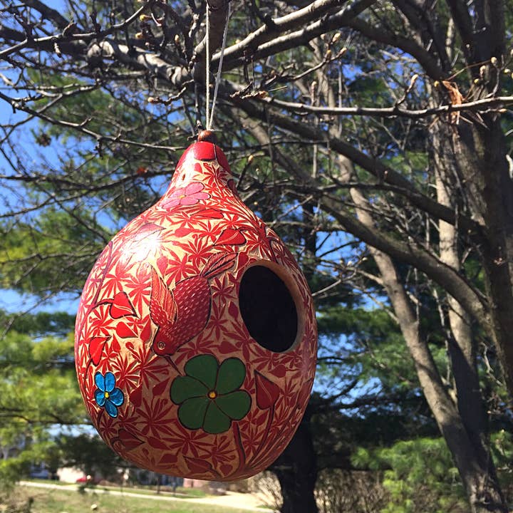 Blossom Inspirations - Wholesale Bird House - Forest Birdhouse Gourd6
