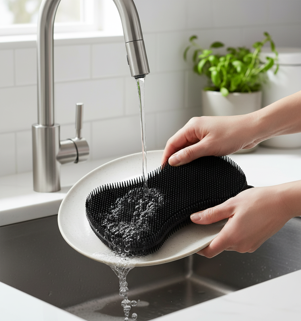 Kadra Kitchenware - Wholesale Cleaning sponge - Kuhn Rikon - Stay Clean, Silicone Scrubber1