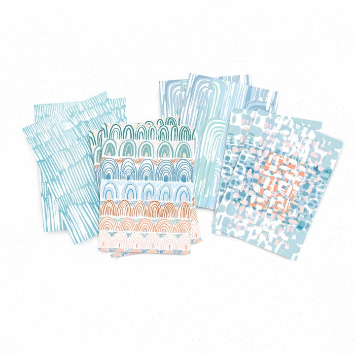 Tranquil Rhythms: Abstract Note Card Set for wholesale by EverElling