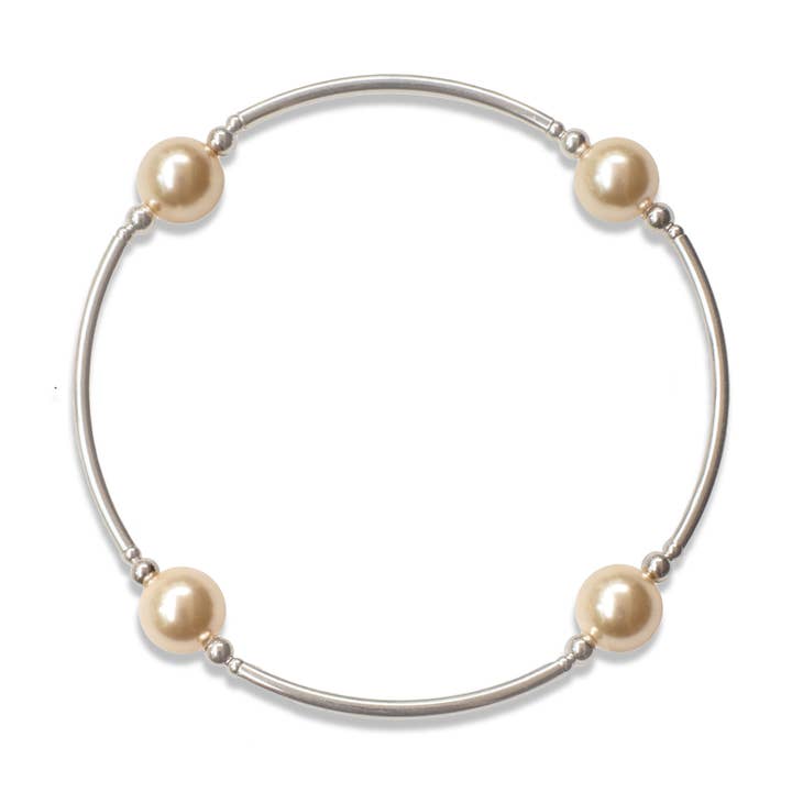 8mm Light Gold Pearl Blessing Bracelet for wholesale by Made as Intended