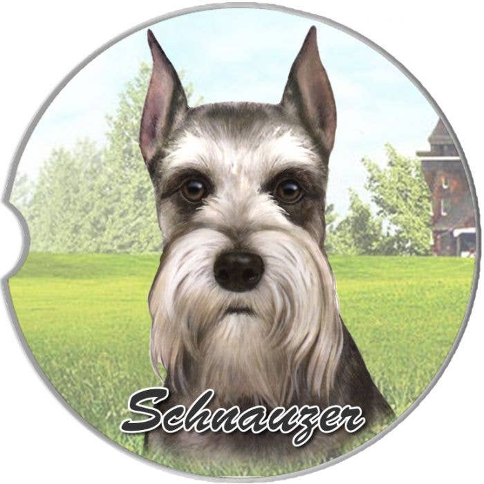 E&S Pets - Wholesale Car Coaster - Unisex - Schnauzer Car Coaster0