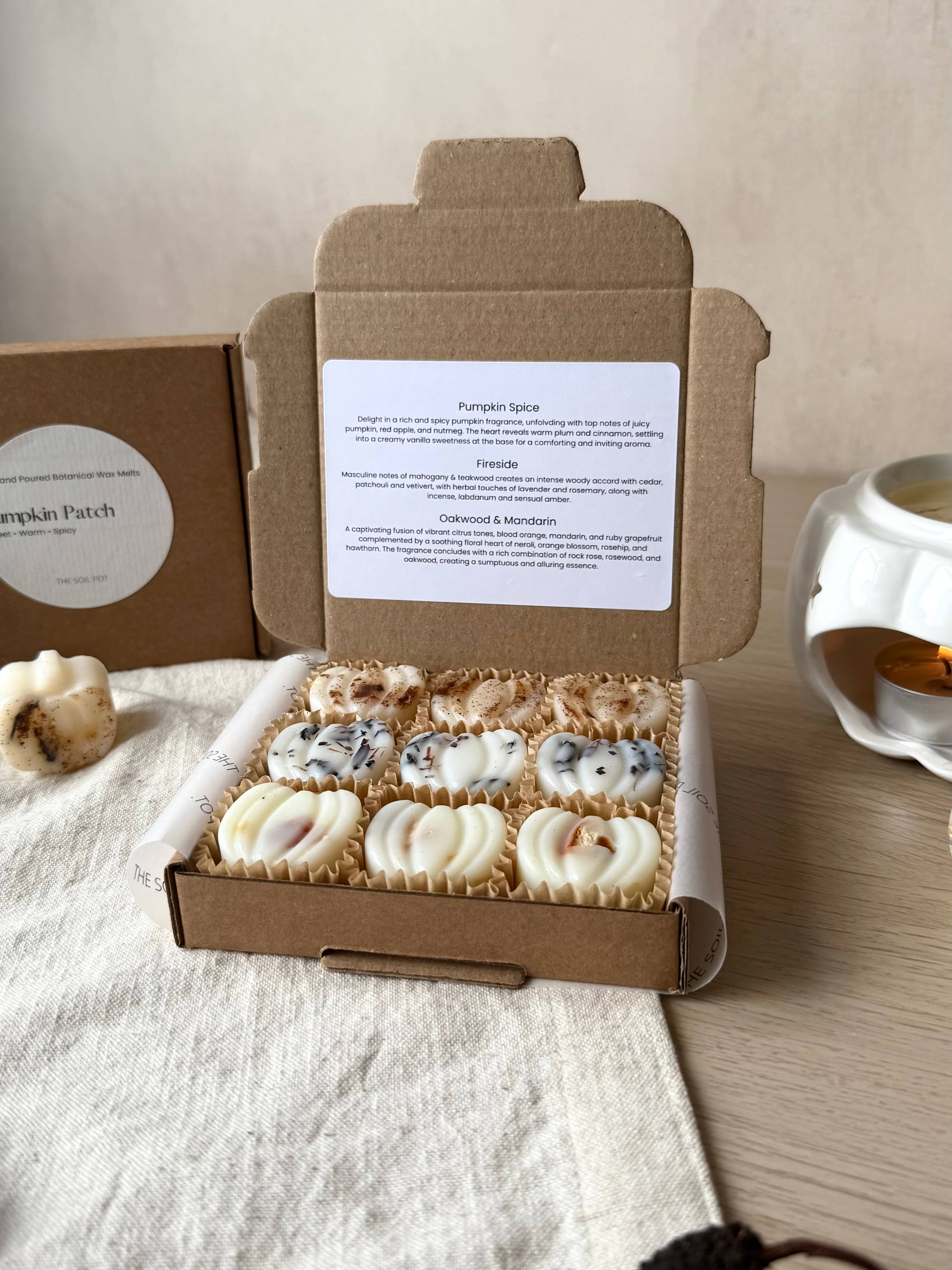 The Soil Pot – wholesale Wax melt – Pumpkin Wax Melts - autumn Wax Melts gift Box, Vegan3
