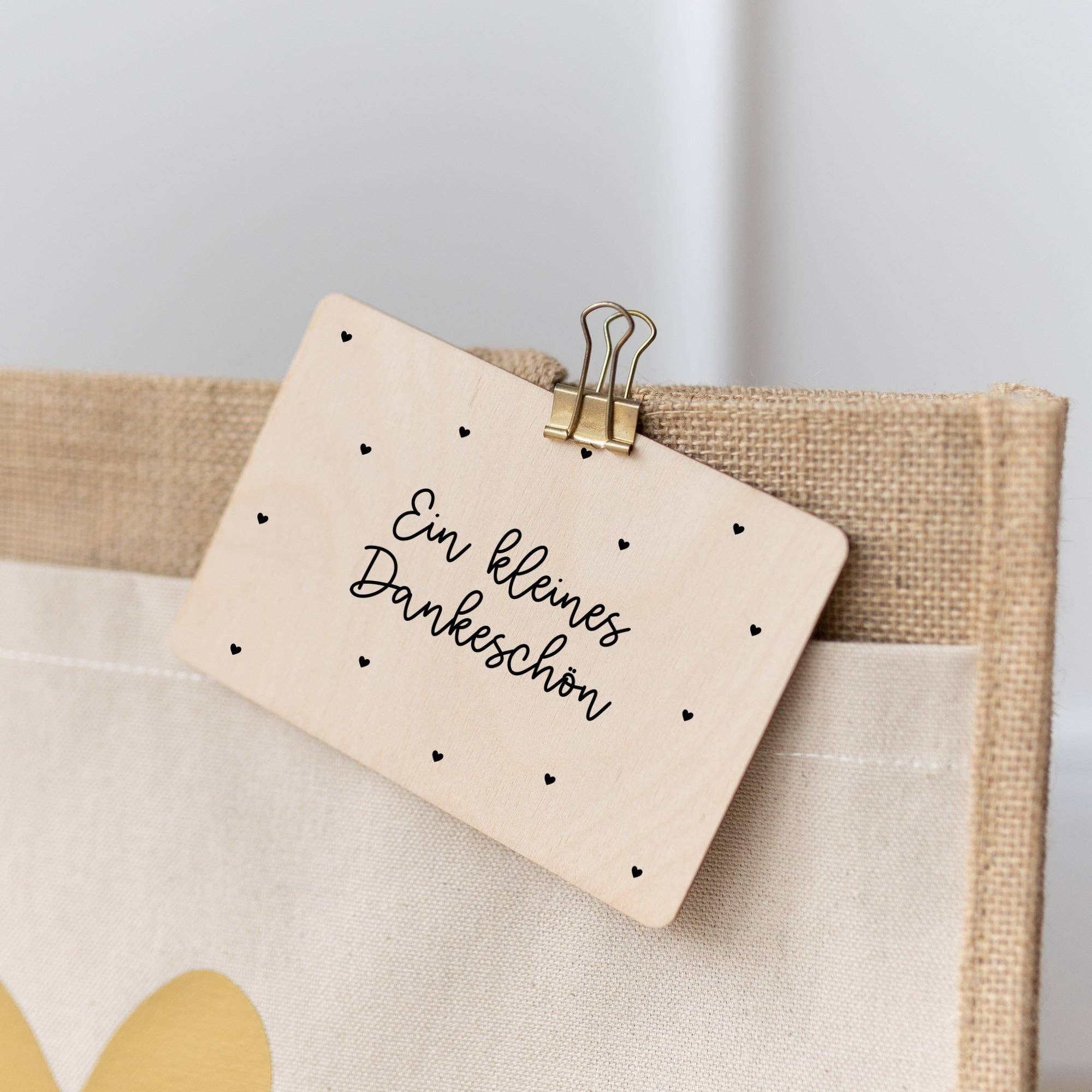 Buchstabenkult - Wholesale Thank You Card - wooden card | A small thank you1