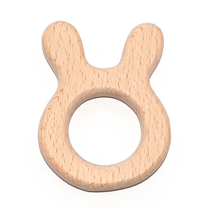 Anello dentizione in legno - Coniglio per la vendita all'ingrosso da parte di Fais-le toi-même