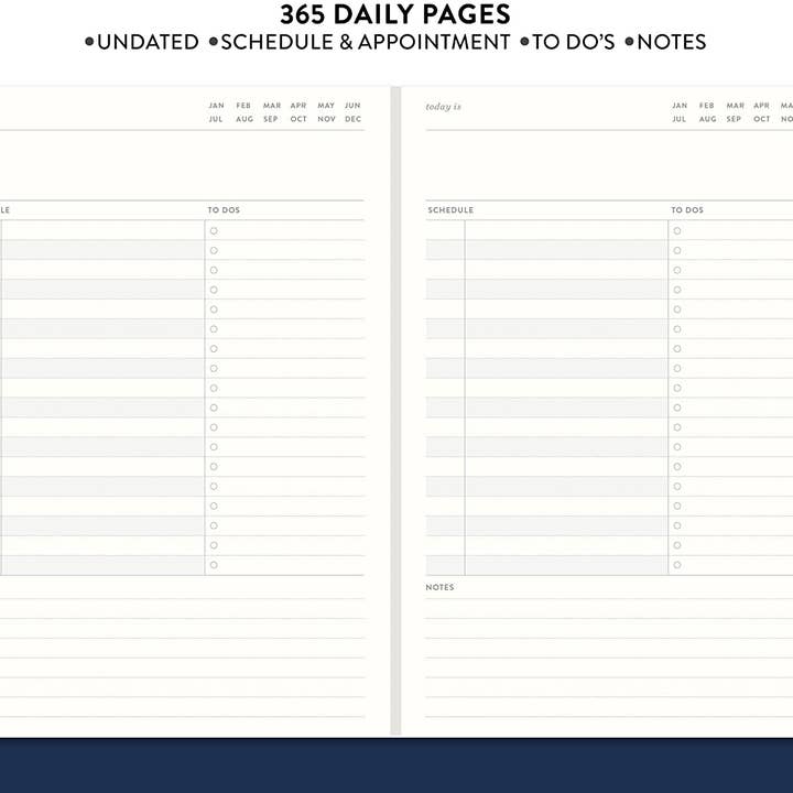 Eccolo - Wholesale Planner - Undated Daily Planer Agenda