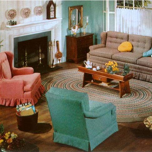 Impresión de Arte BF-17 Sala de Estar Americana para venta al por mayor de Found Image Press