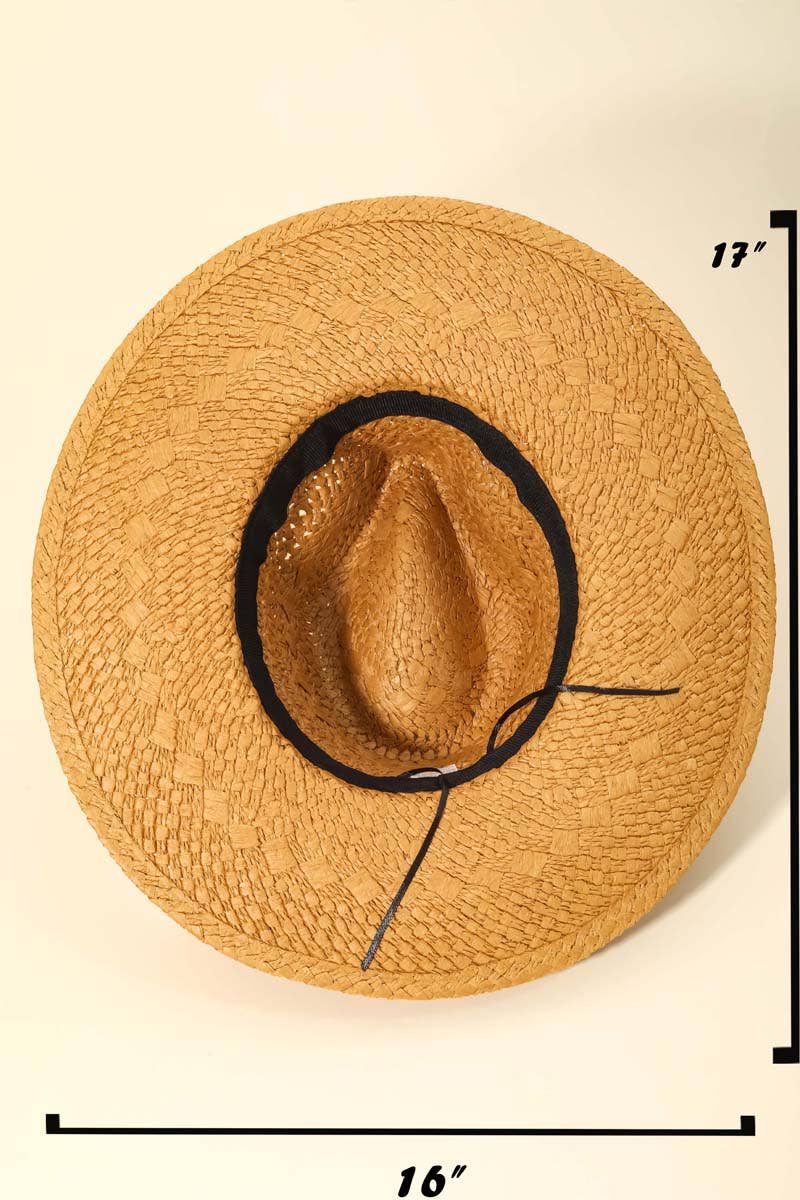 Anarchy Street - Wholesale Straw Hat - Women's - Boho Pattern Ribbon Straw Braided Hat7