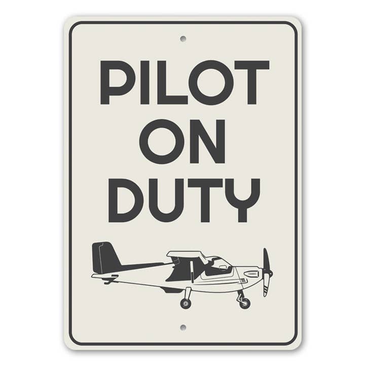 Panneau Avion Pilote en service pour la vente par Lizton Sign Shop, Inc