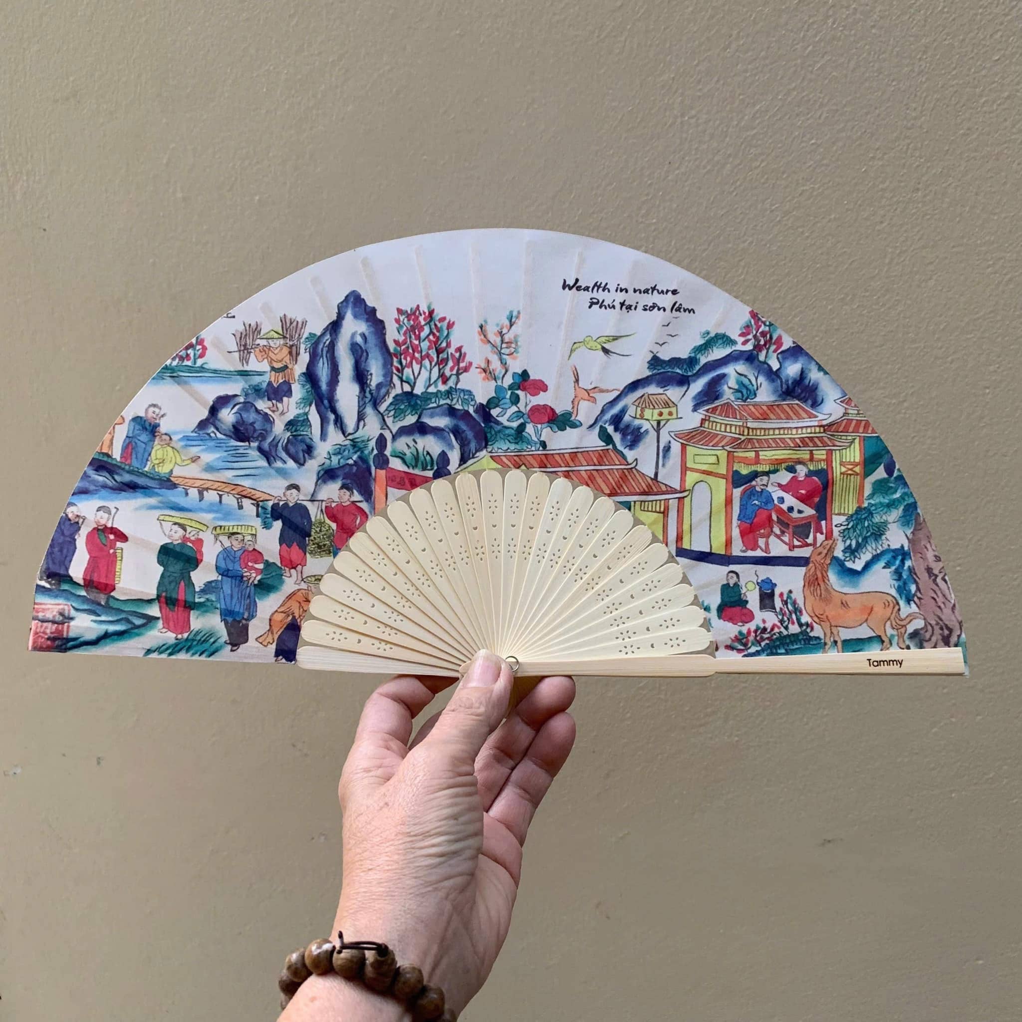Tonkin Handicraft - Wholesale Party/Paper Folding Fan - Customized Wedding Paper Folding Fan 13