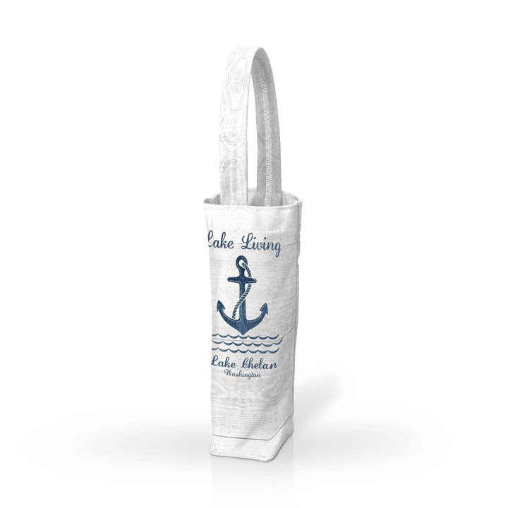 Customizable Heavyweight Poly Wine Carrier: Anchor With Wav for wholesale by Matrix