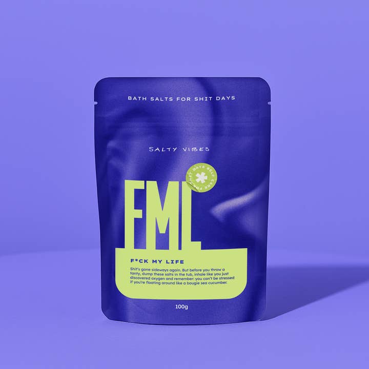 BATH SALTS | FUCK MY LIFE 100g for wholesale by Salty Vibes