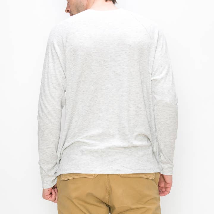 Coin 1804 - Wholesale T-Shirt - Men's - BABY THERMAL LONG SLEEVE HENLEY