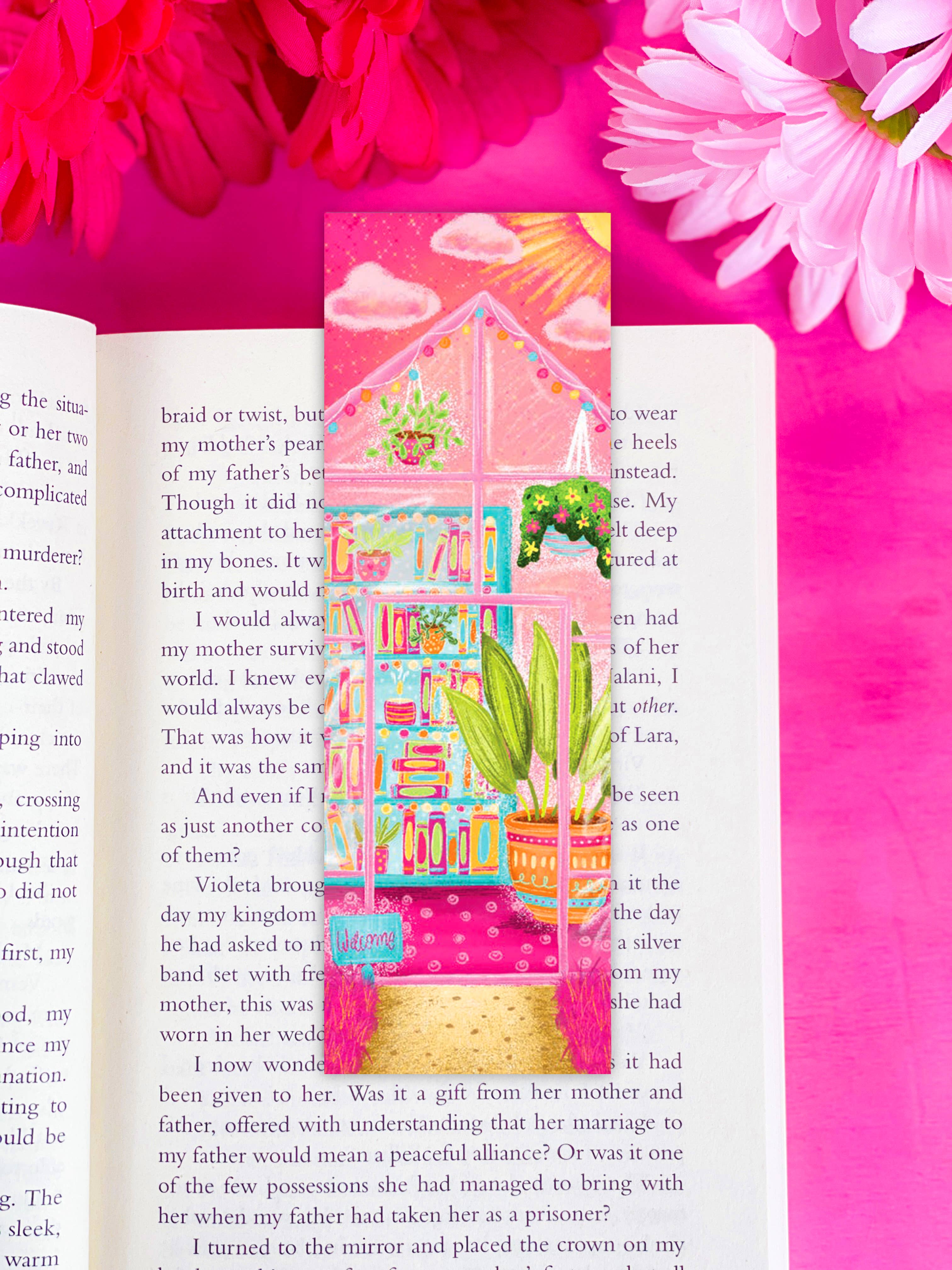 Emily Cromwell Designs - Wholesale Bookmark - Greenhouse Book Nook Bookmark0