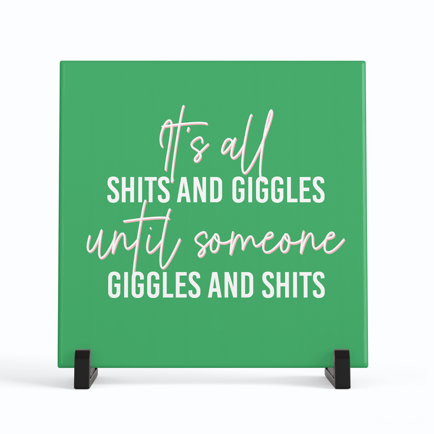 Deadpixel - Venta al por mayor Azulejos - Divertida decoración de baño e inodoro con azulejos de cerámica, color Shits & Giggles1