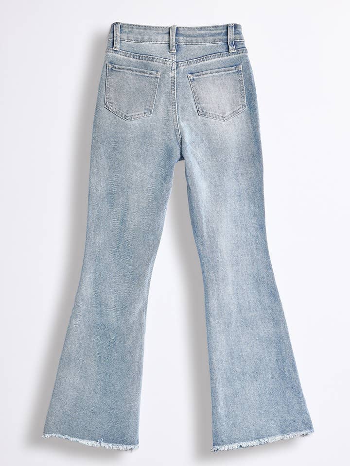YMI - Wholesale Pants - Kids - Girls Frey Hem Flare