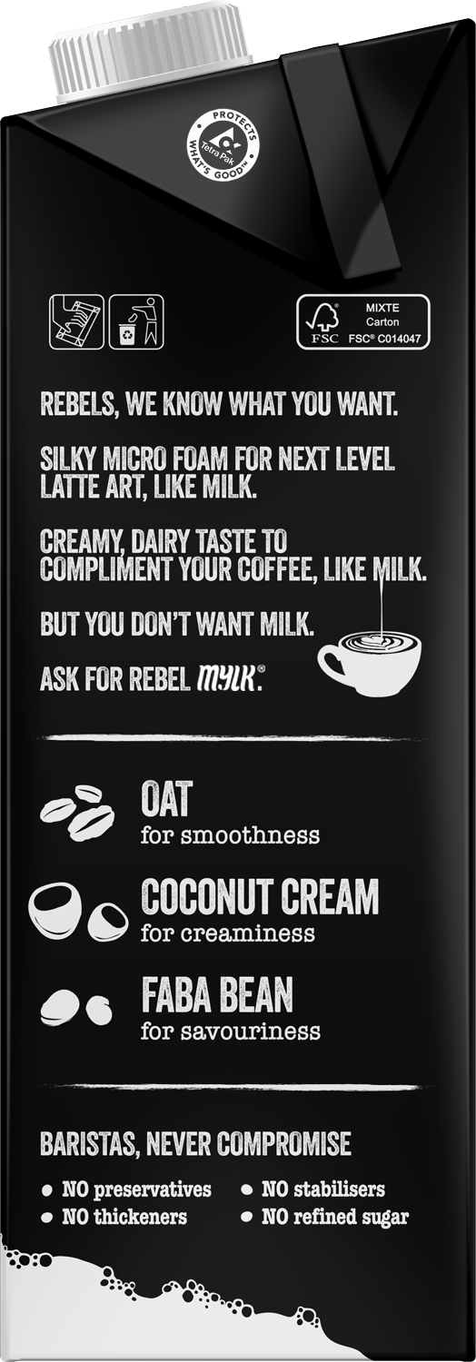 D·ORIGEN COFFEE ROASTERS - Vente Boisson végétale - Rebel Mylk - Lait d’avoine alternatif4