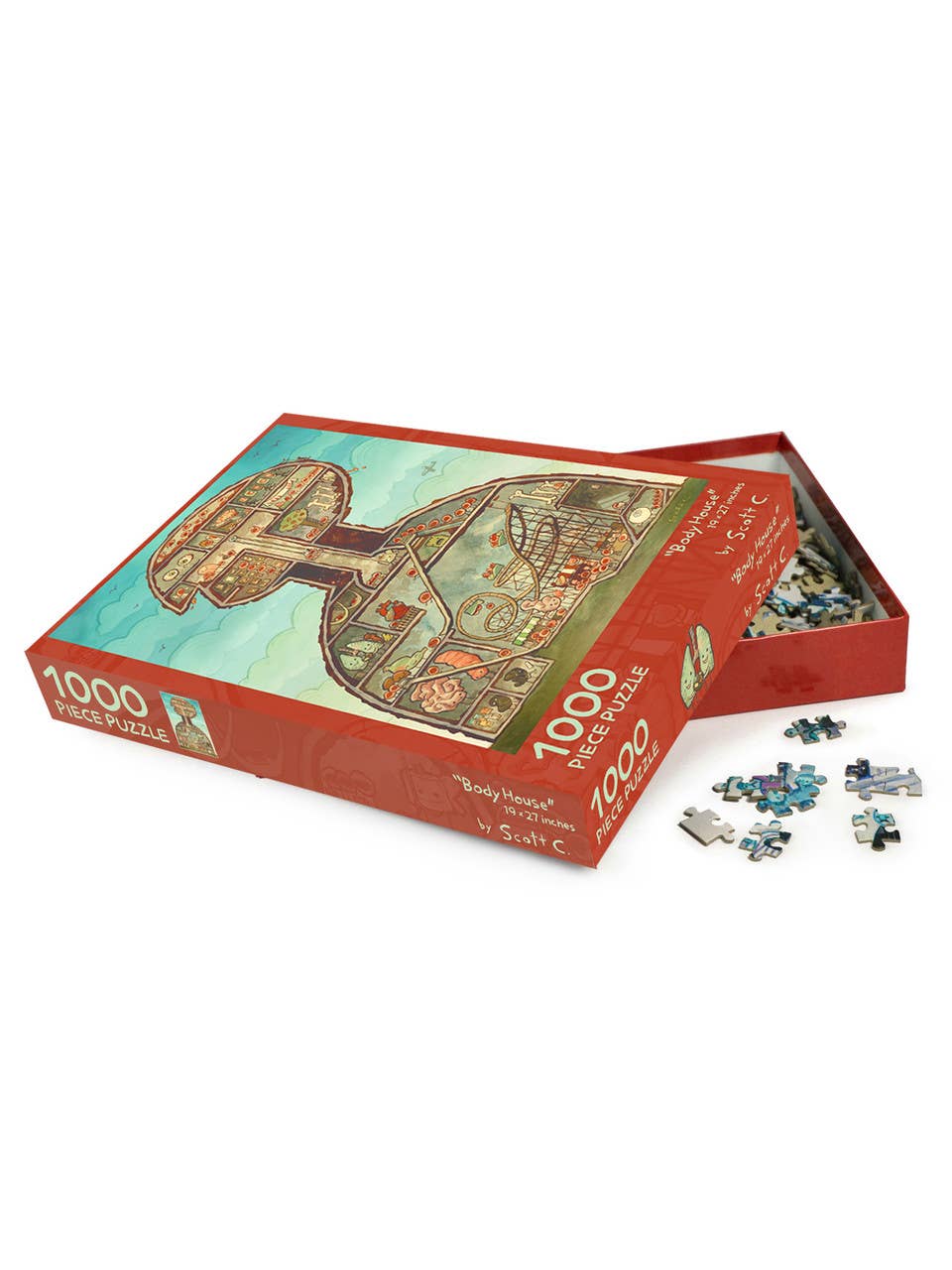 The Scott C Shop - Wholesale Puzzle - Adult - Body House 1000 Piece Puzzle1