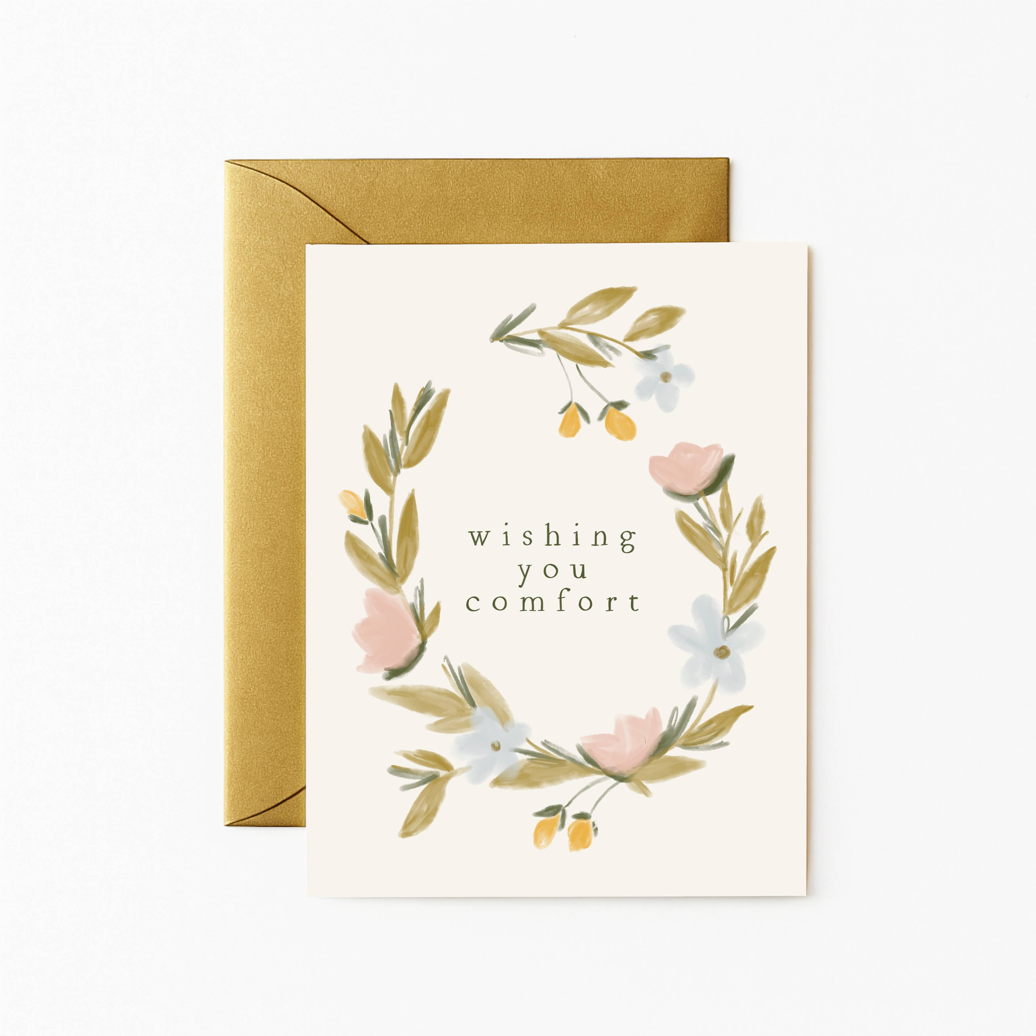 Olive and Lu Paper - Wholesale Sympathy Card - Wishing You Comfort Card