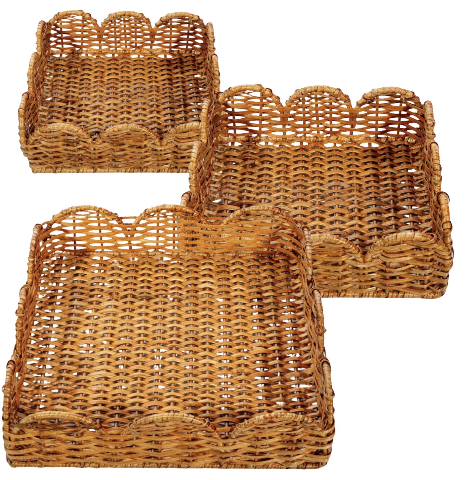 The Enchanted Home - Wholesale Basket - Scalloped Wicker Baskets