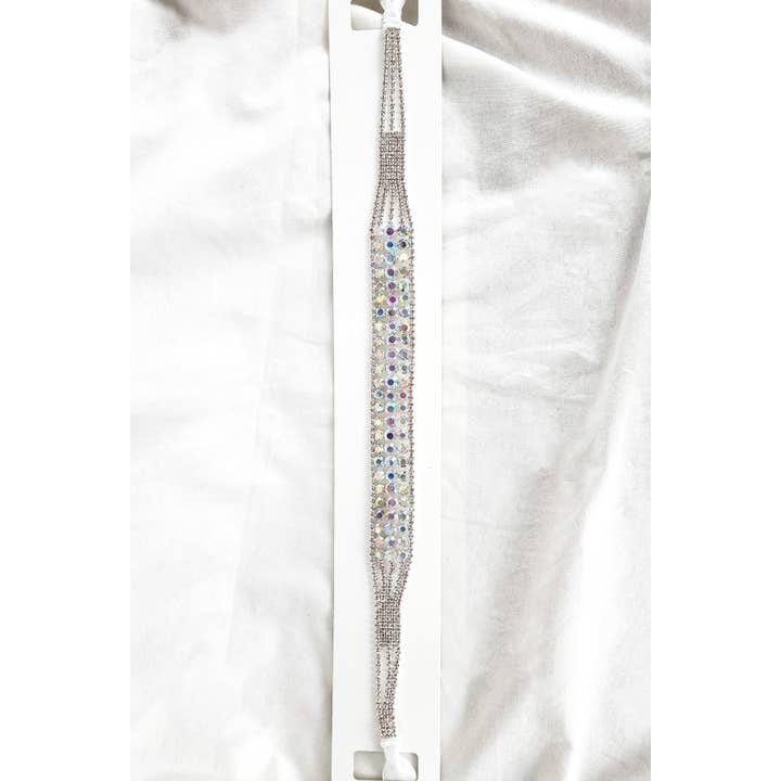 Chicas - Wholesale Belt – Women's - Crystal Jewel Belt With Tie on Sashes BT7036