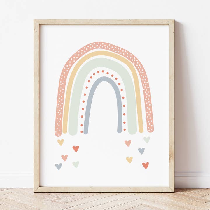Estampa Rainbow Love - pêssegos por atacado de The Little Jones