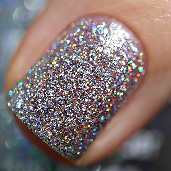 Polish Me Silly - Wholesale Nail Polish - Disco Ball - Rainbow Sparkle Glitter Nail Polish