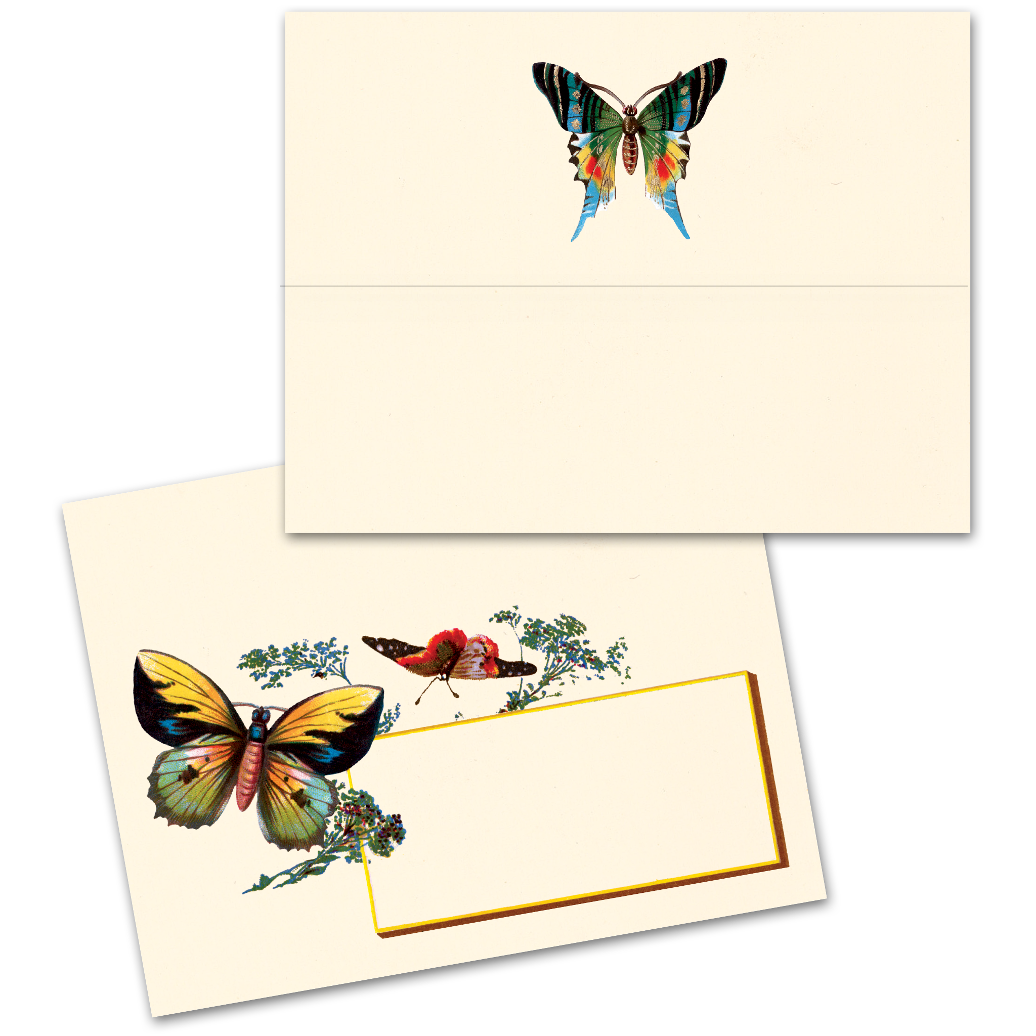 Laughing Elephant – wholesale Kontorsmateriel/Notecard Set – Brevskrivset med fjärilar2