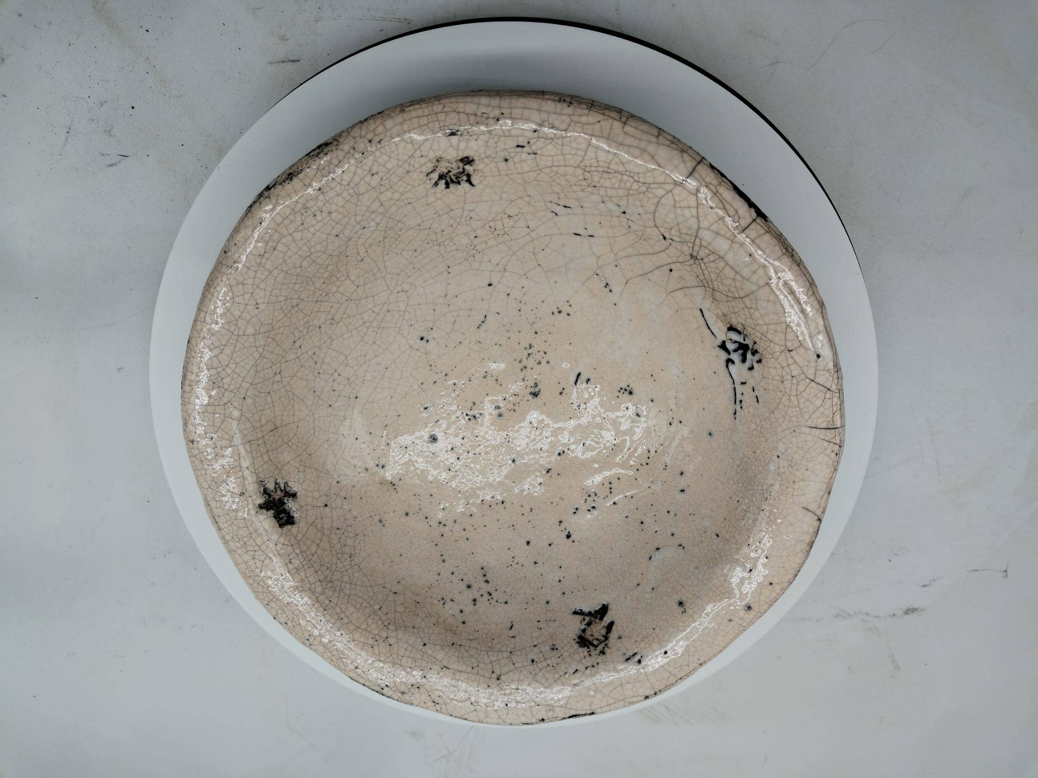 Saladier pour la vente par Isabelle Bedel - Sculpture Raku