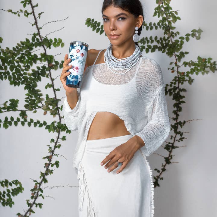 My Bougie Bottle - Wholesale Insulated Mug/Tumbler - Peony – Blossom Insulated Tumbler | 22oz1