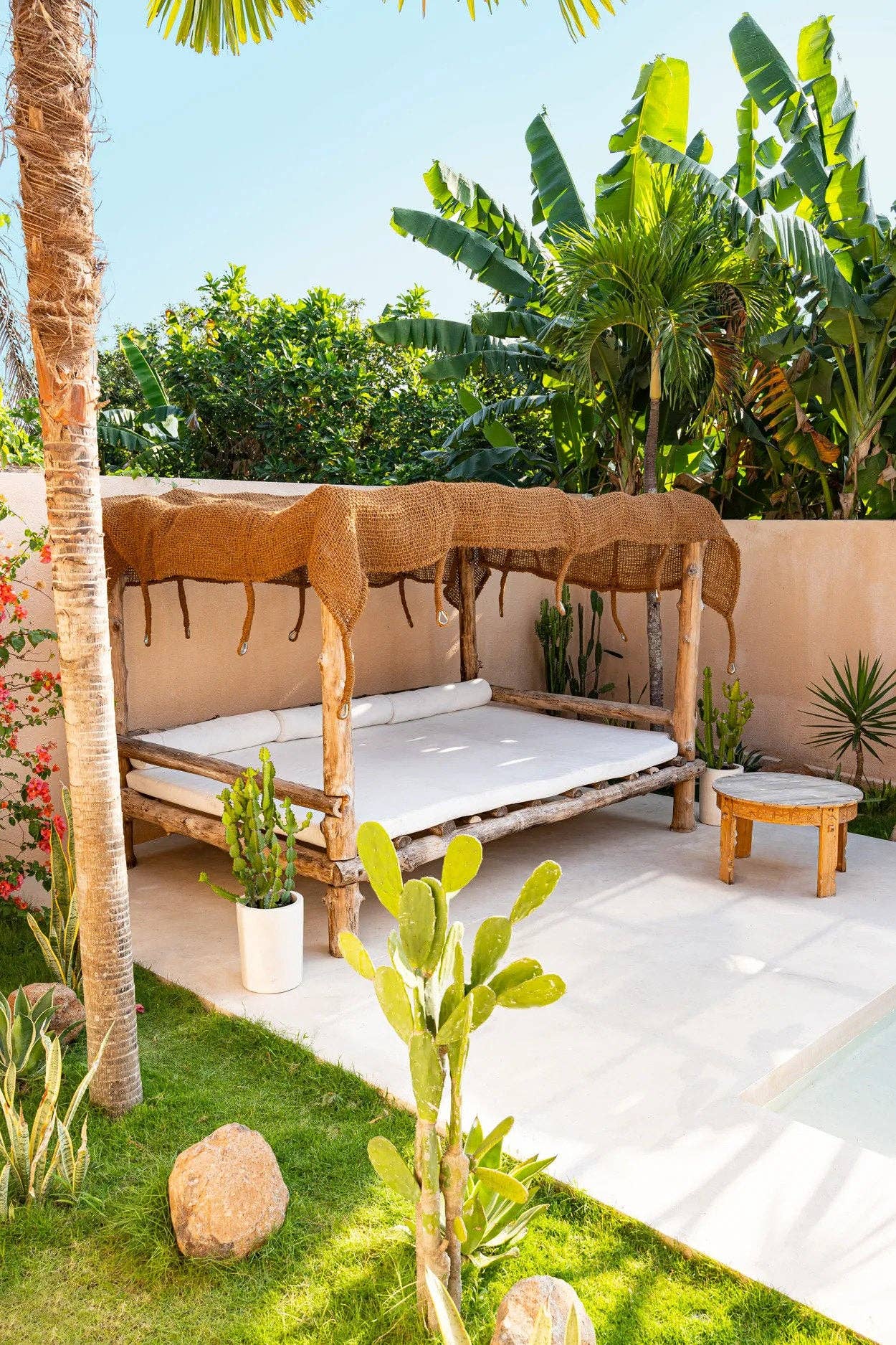 Bazar Bizar Living - Wholesale Patio Umbrella - The Coco Shade Rectangular - Natural - 500x3006