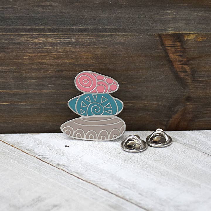 Cairn I can do all things through Christ - Enamel Pin for wholesale by Lifebeats Gifts