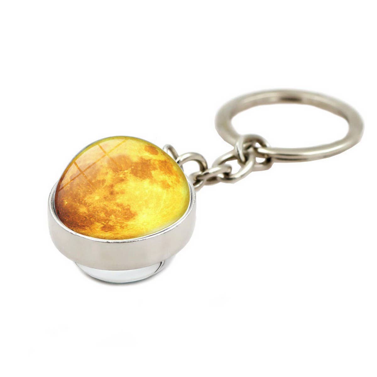 ACCITY - Wholesale Keychain - Women's - COSMIC MOON CRYSTAL GLASS BALL KEYCHAIN PENDANT_CWMM04998