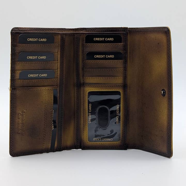 Alta Quero - Wholesale Crossbody Bag - Women's - Textured Brown Leather Essentials Set – Wallets & Crossbody13