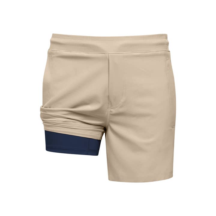 Meripex Apparel - Wholesale Athletic Shorts - Men's - Khaki Freeballers - Sport Shorts1